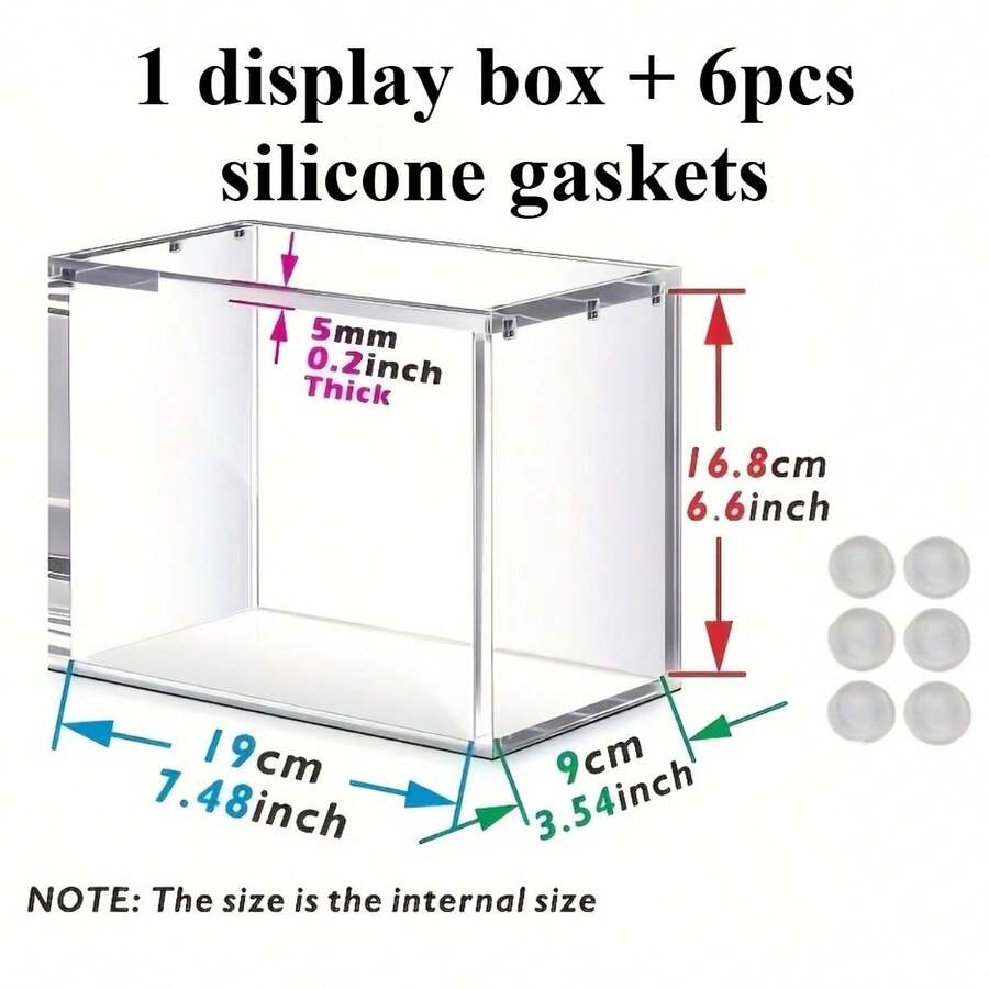 5mm Acrylic Stackable Display Box, Suitable For Elite Trainer Box (ETB), Magnetic Dust-Proof Display Box With 6 Silicone Pads, Suitable For Trading Cards, Collectibles, Figurines And Sports Memorabilia – Upgraded Version, Precise Fit, Enhanced Packaging