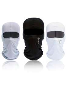 1/2/3 chiếc mũ trùm đầu Balaclava unisex, màu trơn, thoáng khí, thích hợp cho đạp xe, đi bộ đường dài, leo núi, thể thao và các hoạt động ngoài trời hàng ngày. - Nhiều màu - Xem 11