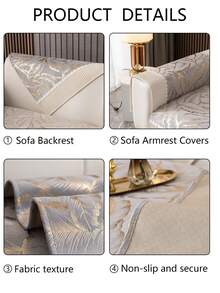 1 Đệm Sofa Sang Trọng Dày Và Mềm Mại Cho Mùa Thu Đông, Bọc Ghế Sofa Hiện Đại Và Đơn Giản Với Đáy Chống Trượt, Vỏ Sofa Chống Bụi Và Chống Bám Bẩn, Có Thể Giặt Bằng Máy, Phổ Biến Tất Cả Các Mùa, Ấm Áp Và Bền Đẹp, Không Phai Màu Và Không Rụng Lông - Màu Xám nhạt - Xem 10