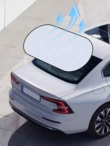 2026 New Titanium Silver Car Rear Window Sunshade, Rear Window Sun Protection Heat Insulation Sunshade, Car Interior Light Blocking Board, Vehicle Sunshade - A - View 8