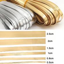 5M/Pack Golden/Silvery Artificial Leather Rope -Soft And Flexible Craft Rope, Suitable For DIY Jewelry Making, Bag Chains And Gift Envelope Straps - 5M/pack - View 4