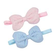 4pcs Macaron Pastel Color Padded Bow Tie Collar Set, 3pcs Earth Tone Neutral Padded Bow Tie Collar Set, Adjustable Pet Neck Band For Cats & Dogs, Cute Variety Pack - Multicolor - View 11