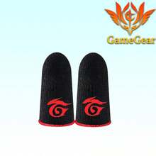 Mobile Game Finger Sleeves, 0.3mm Carbon Fiber, Anti-Sweat Knitted Fabric, Comfortable Finger And Thumb Covers, Suitable For Most Players - Red - View 5
