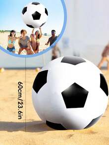 Summer Outdoor Giant Inflatable Soccer Ball, Thickened Durable PVC Beach Float Ball, Leak-Proof And Pressure-Resistant, Suitable For Adults Beach, Swimming Pool And Backyard Group Gatherings Leisure Games - Multicolor - View 15