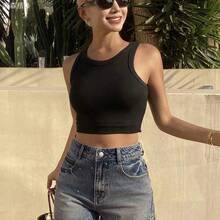 jianchaimaoyi02  Minifalda de verano para mujer con decoración de rhinestones, shorts vaqueros ajustados y sexy de estilo urbano con lentejuelas - Negro01 - Ver 5
