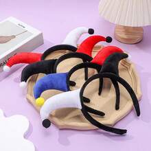 1pc Halloween Funny Clown Headband Party Costume Creative Devil Headband Holiday Performance Dress Up Hair Accessory Decoration Prop - Multicolor - View 1