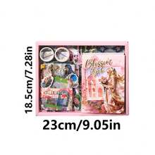 Vintage Journal Gift Box, Floral Lace Journal, High-Aesthetic Creative Stickers, Journaling Supplies Notebook Set - 1 Set - View 2