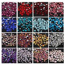 YONGNING SS4-20 1300pcs Mixed Size Crystal Non-Hotmelt Transparent Glass Rhinestones Flat Back Decorative Pieces DIY Nail Art 3D For Shoes, Clothing, Hats And Other Daily Items - Mixed Size - View 2