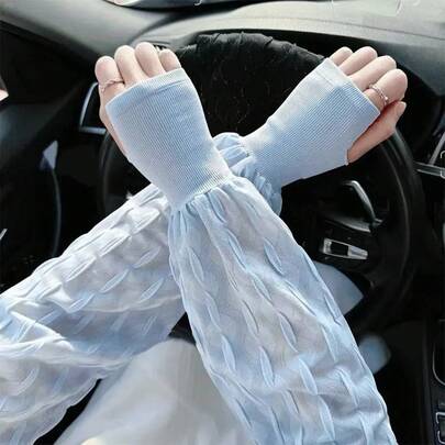 Guantes de Seda de Hielo para Mujer, Protección de Verano, Estilo Hada, Transpirables, de Secado Rápido, para Ciclismo y Conducción