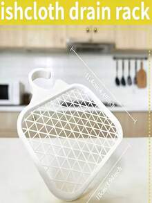 1/2pcs 3D Printed Sink Drain Rack, Soap Brush And Cloth Storage Rack, Reinforced Frame, Cloth Drying Rack, Kitchen Sponge Storage Rack, Sink Dish Sponge Drain Rack, Sponge Holder, Storage Rack, Bathroom Faucet Accessories, Kitchen Storage Rack, Kitchen Utensils, Kitchen Accessories, Kitchen Shelf, Bathroom Accessories - A - View 3