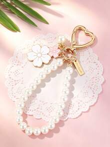 1pc New Style Woven Fabric Car Keychain Pendant Creative Alloy Cute Rabbit Folding Fan Alloy Accessory Earphone Case Decor Key Chain - Multicolor - View 12