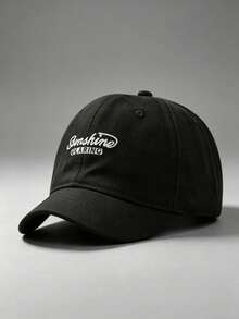1 pieza Gorra de béisbol de visera corta con letras bordadas, diseño ajustable, adecuada para actividades al aire libre, viajes y correr - multicolor - Ver 5