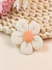 10pcs Assorted Color Floral Hair Clip Set, Fabric Non-Damaging Alligator Hair Clips, Versatile Side Bang Clips For Students' Daily Wear,Claw Clips - Multicolor - View 5