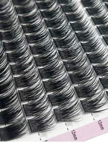 MIOFIA 8-14 DIY Mixed Pack Natural Eyelash Extensions: Soft And Comfortable Mixed Length Eyelash Extensions 0.1mm Russian D Curl Thick And Reusable Dramatic Lashes, Suitable For Beginners, Easy To Use - 10 Rows - D - View 2