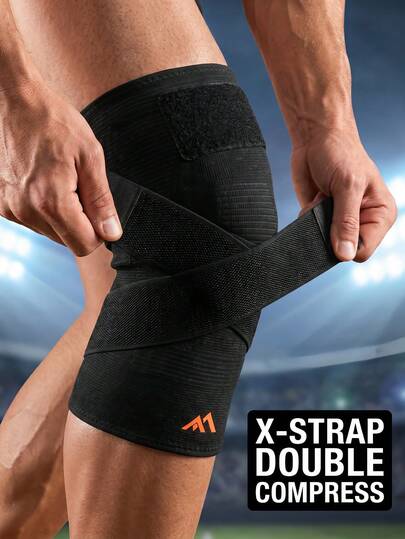 Adjustable Knee Brace With Breathable Holes, Nylon Knee Pads, Unisex, Knitted Fabric, Non-Slip Knee Straps, Leg Sleeves, Suitable For Golf, Weightlifting, Gym, Volleyball, Basketball, Soccer, Football, Hiking, Essential Accessory