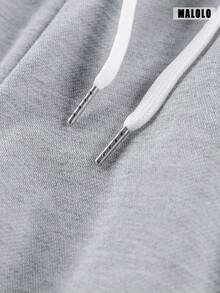 Men's Summer Casual 3/4 Pants, Drawstring Waist, Fashionable And Comfortable, Suitable For Daily Wear And Outdoor Sports Fall - Light Grey - View 10