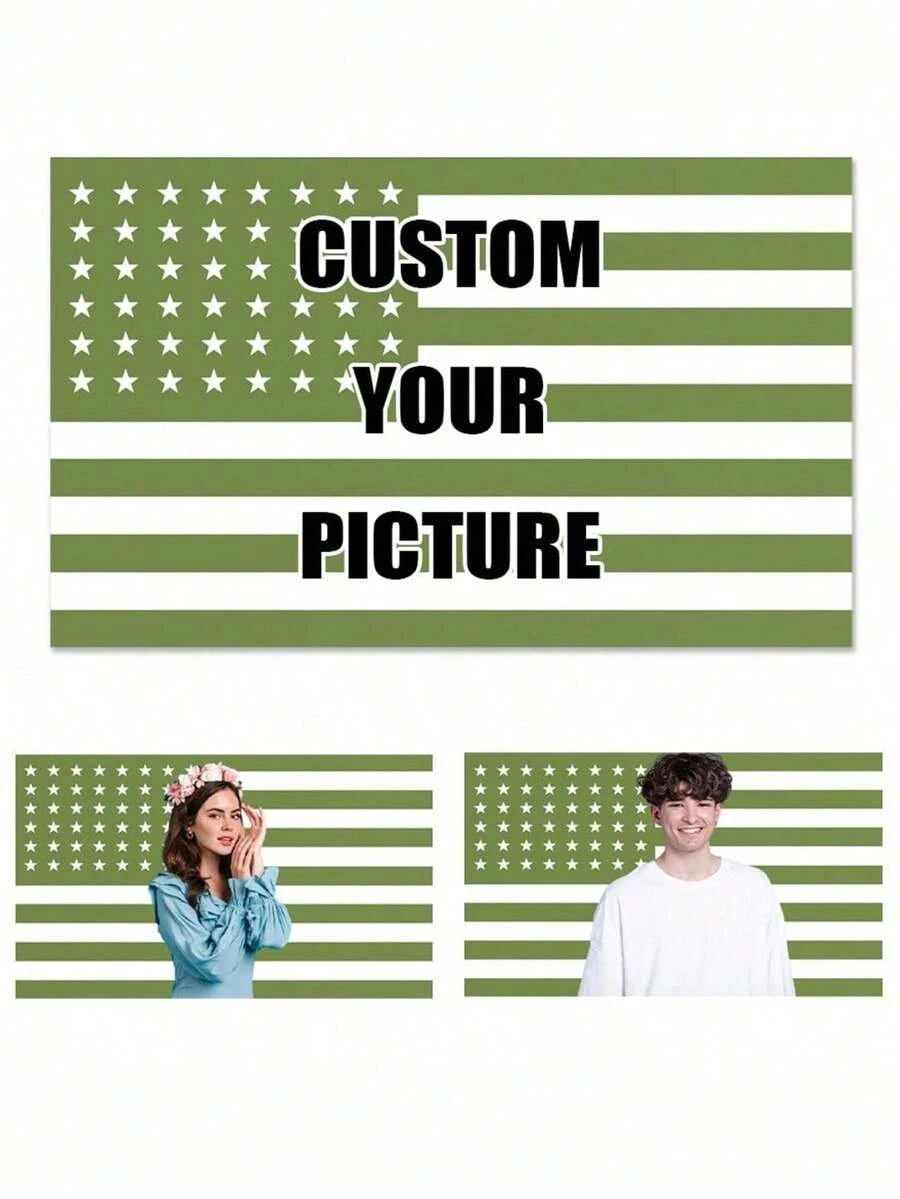 1 pieza Tapiz personalizable y personalizado, imagen personalizada, decoración del hogar de moda, regalo unisex, adecuado para el Día de la Madre, ceremonia de graduación y otras ocasiones, multifuncional, altamente decorativo - Multicolor - View 1