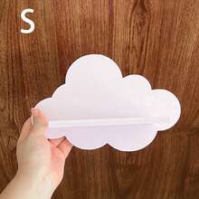 Estante de pared con forma de nube, estantería de madera para exhibir muñecas, estante decorativo de pared montado para la guardería y la habitación de los niños - Blanco - Ver 11