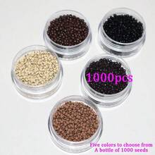1000pcs Nano Ring Beads For Hair Extensions, Size 2.5mm*1.5mm*1.6mm, Copper Micro Connection Rings - Multicolor - View 3