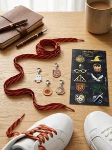 Harry Potter Shoe Charms Accessories Set – Decorative Character Shoe Charms For Clogs And Sneakers, Harry Potter Fan Gift, Halloween Season - Multicolor - View 1