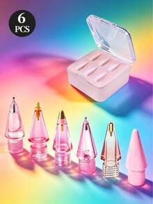 Replacement Tips For Apple Pencil Pro, Upgraded Tips Compatible With Apple 2nd Gen, 1st Gen USB-C And Crayon Digital Pencil, Needle-Shaped Tips With Storage Box, Pro Pencil Set, Birthday And Holiday Gift Pen Accessories For Mother, Family And Friends - Multicolor - View 16
