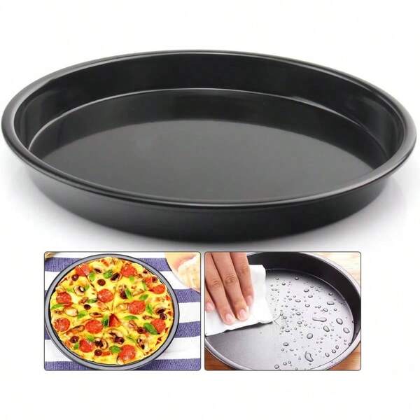 - Sartn de pizza antiadherente de 10 pulgadas, sartn de acero al carbono para horno, resistencia mxima a la temperatura de 230/ 450 F, apto para lavaplatos 1, 10 pulgadas