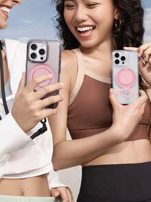 Ring Holder Ponsel Multifungsi Warna Pink yang Dapat Berputar 360°, Pegangan Stabil Anti-Selip, Penting untuk Perjalanan, Anti-Jatuh, dan Menonton Film/Acara Lainnya, Kompatibel dengan Semua Model Apple dan Android, Hadiah Unik dan Bermakna untuk Pria - Berwarna merah muda - View 5