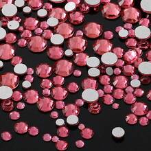 YONGNING SS4-20 1300pcs Mixed Size Crystal Non-Hotmelt Transparent Glass Rhinestones Flat Back Decorative Pieces DIY Nail Art 3D For Shoes, Clothing, Hats And Other Daily Items - Mixed Size - View 26