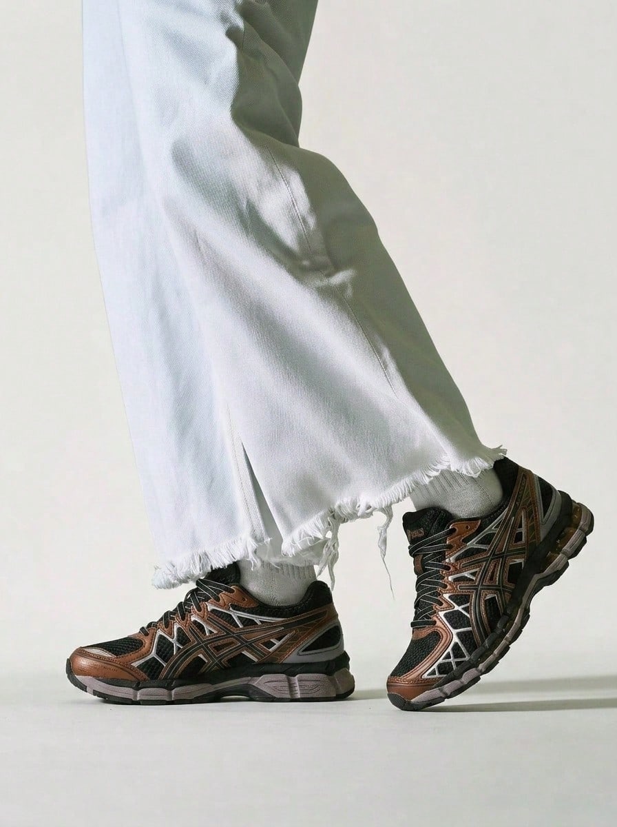 Asics Gel-Kayano 20 Women's Casual Athletic Shoes Black/Reddish Brown 1203A388 - Black/Reddish Brown - 查看 1