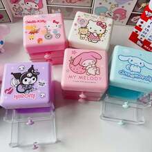 SANRIO 系列 My Melody、Kuromi、Cinnamoroll、Pom Pom Purin、Pochacc 桌面收納盒，多款可選，便攜防漏，亦適用於桌面裝飾與桌面展示架，適合辦公室，可愛風 - 彩色 - 查看 6