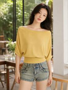 Women Tops - Yellow - View 1