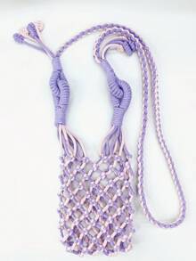 1pc 3mm Pure Cotton Braided Rope For Grooming, Multiple Colors Available, Rich Colors, Can Be Freely Matched. Suitable For Small Bags And Various Reinforcement Materials - 10m - View 3