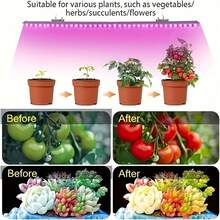 1pc LED Plant Grow Light, Full Spectrum Supplemental Lighting For Plant Growth, Indoor Use - 紫色 - 查看 10