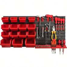 A Complete Set Of Tool Organizer, Screwdriver, Wrench Storage Box, Garage Tool Rack, For Screws, Nuts, Nails, Beads And Small Hardware, To Install Garage Organizer And Storage, Father'S Day Gift, Suitable For Home, Garage And Studio - 27pcs - View 8