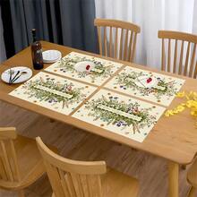 1pc/4pcs/6pcs/8pcs, Minimalist Suitable For Dining Table, Breakfast Mat, Coffee Bar, All-Season Decorative, Washable Table Mat, Room Decor, Kitchen Dining Table Mat, Indoor And Outdoor Party Decor, Home Decor, Ideal Gift - Multicolor - View 4