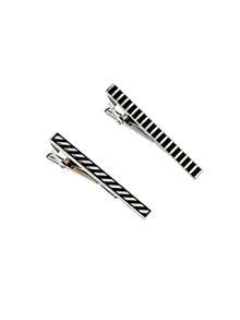 1/2/3 Pcs Classic Tie Bars Clips, Business Shirt Necktie Pin Pinch Clip Set For Men - Multicolor - View 11