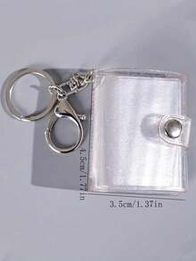 1 Inch Mini Keychain Photo Album, 1 Inch 2 Inch Photo ID Card Storage Book - A - View 6