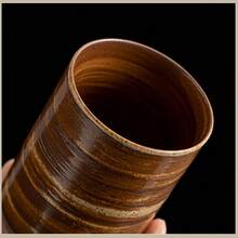 300ml High-Aesthetic Ceramic Coffee Cup, Straight-Body Tea Cup Water Cup Tumbler, Vintage Coffee Cup, Minimalist Premium, Comfortable Grip, Rounded Rim, Creative Hotel Homestay Mouthwash Cup Tableware Coarse Ceramic Tea Water Cup - Multicolor - View 10