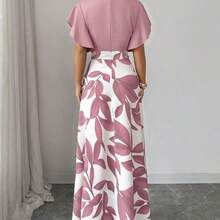 Vestido ajustado con volantes y mangas cortas elegante para mujer, color verde, adecuado para ir al trabajo en primavera/verano - Blanco y Negro - Ver 11