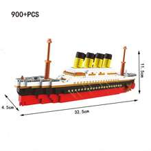 1800+PCS, Century Classic, Build Ship Model, Adult Building Block Gift, Mini Particle Assembly, ABS Material, Stress Relief Building Toy - Multicolor - View 12