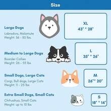 Petfelix 寵物冷卻墊，耐刮耐污 QMAX>0.5，適用於 10 磅以下特小型犬與小型貓，狗狗自冷卻墊，無需水或電，藍色 - 彩色 - 查看 2