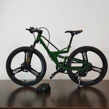 自行車模型裝飾品,創意逼真自行車模型,細節栩栩如生,連動鉸鏈驅動輪,配備逼真變速器與前後避震器。自行車愛好者的絕佳收藏品,聖誕節與生日的完美驚喜禮物。 - 彩色 - 查看 12