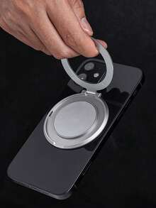 Multifunctional 360° Rotating Phone Ring Stand, Stable Anti-Slip Grip, Anti-Drop Commuter Binge-Watching Accessory, Compatible With All Apple And Android Models, Niche Thoughtful Gift For Men - Brown - View 10