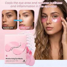 12pcs Eye Mask Patches,Pink Under Eye Masks For Hydration, Moisturizing Gel Eye Patches For Dry And Tired Looking Eyes, Nourishing Cooling Treatment For Everyday Skincare, Beauty Care,Birthday Gift, Mother'S Day Gift, Gift For Woman - Pink Moist - 查看 3