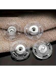 10pcs Ultra Transparent Invisible Buttons - Fixed Invisible Buttons, Suitable For Sweaters And Shirts, Anti-Exposure Design, Transparent Snap Buttons Invisible Snap Buttons Plastic Buttons Clothing Accessories - Snap Fasteners - View 6