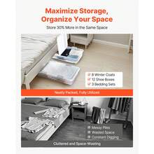 Contenitori sottoscala con ruote, 31,7 X 15,6 X 6,9 pollici, organizer per scarpe sottoscala con coperchio & chiusura grigia, contenitori sottoscala con ruote per vestiti, scarpe, coperte, confezione da 4 - con ruote, 32-36 pollici, confezione da 4 - Visualizzare 6
