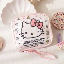 1個 Sanrio 官方 Hello Kitty 可愛衛生棉收納袋，經期用品收納包，學生便攜式口紅零錢包，迷你款，返校季 - 彩色 - 查看 10
