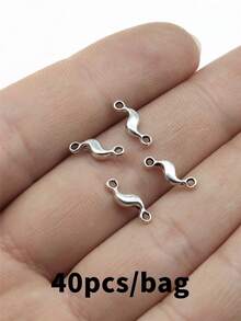 40個 11x3mm 扭轉水滴形連接扣吊飾 DIY手鍊製作項鍊製作珠寶製作手工藝配件 - 扭曲水滴連接件 - 查看 18