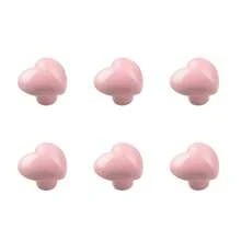 6pcs/4pcs Cartoon Cute Baby Room Ceramic Cabinet Drawer Knobs Decorative Single Hole With Screws Knobs Nursery Furniture Handles For Dress - Multicolor - View 10