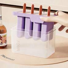 1 pieza Molde para helados, caja multi-cavidad para hacer paletas de helado caseras, molde para cubitos de hielo - Multicolor - Ver 3